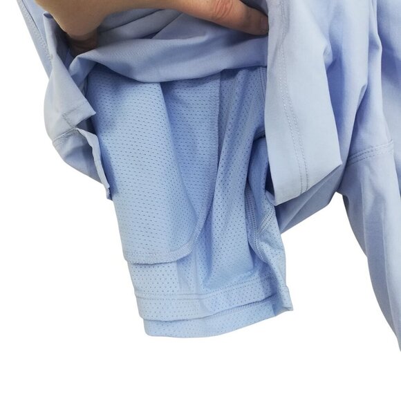 Fabletics Mens Fundamental Lined Pull On Workout Shorts Size l Blue Phone Pocket - Picture 5 of 8